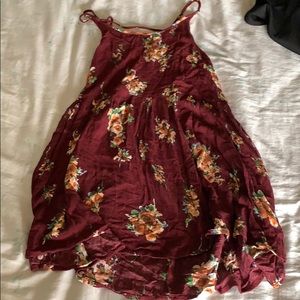 Red Floral Summer Dress